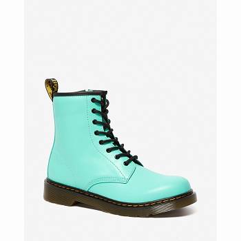 Dr Martens 1460 Kožené Lace Up - Tyrkysove Cizmy Detske, DR0417